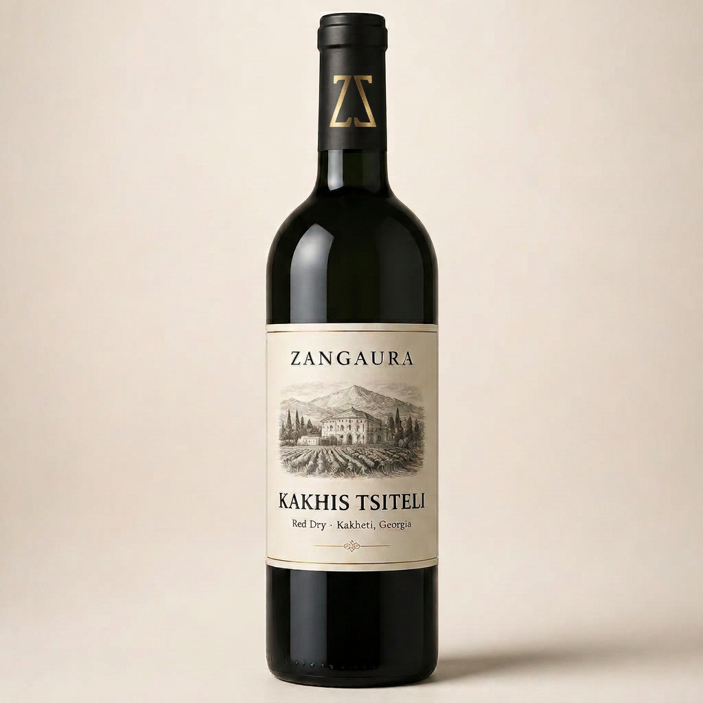 ZANGAURA Kakhis Tsiteli wine bottle