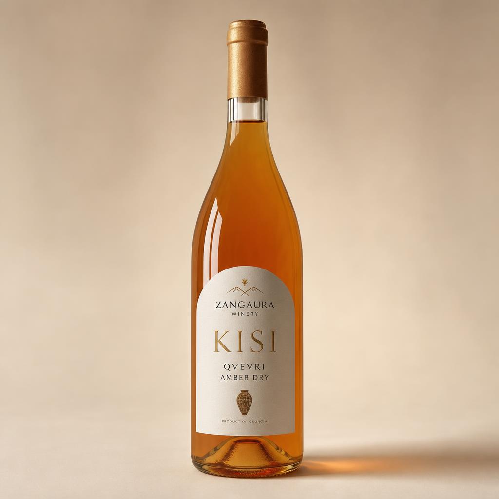 ZANGAURA Kisi Amber Dry wine bottle