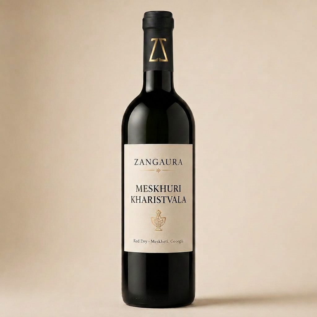 ZANGAURA Meskhuri Kharistvala wine bottle