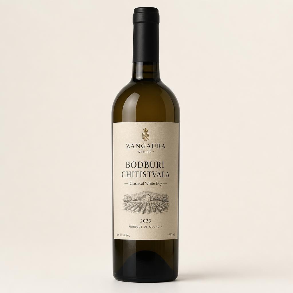 ZANGAURA Bodburi Chitistvala wine bottle