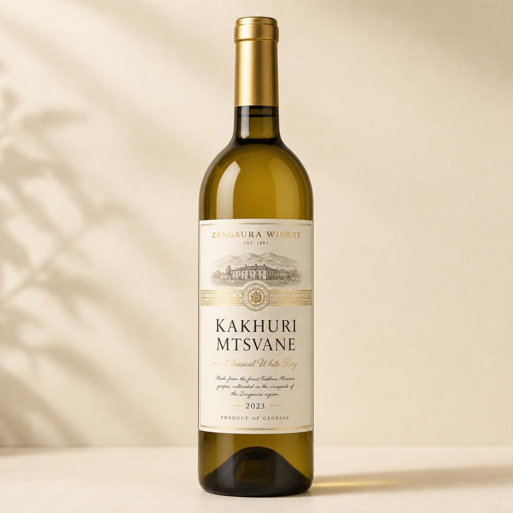 ZANGAURA Kakhuri Mtsvane wine bottle