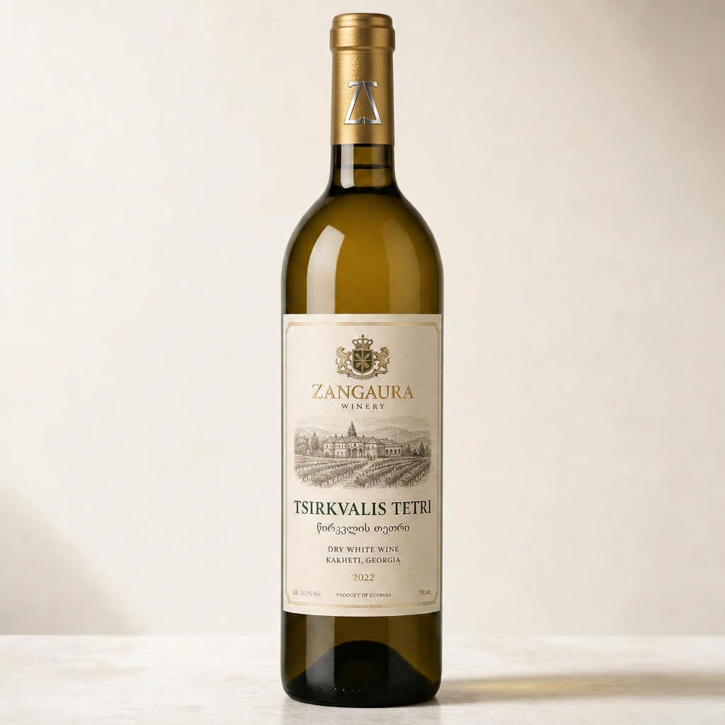 ZANGAURA Tsirkvalis Tetri wine bottle