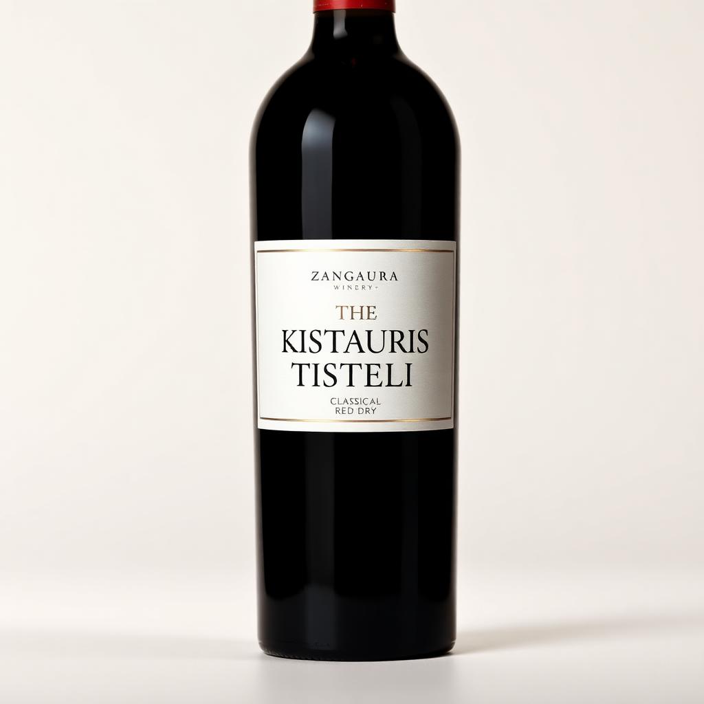 ZANGAURA Kistauris Tsiteli wine bottle