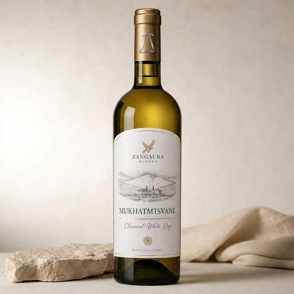 ZANGAURA Mukhatmtsvane wine bottle