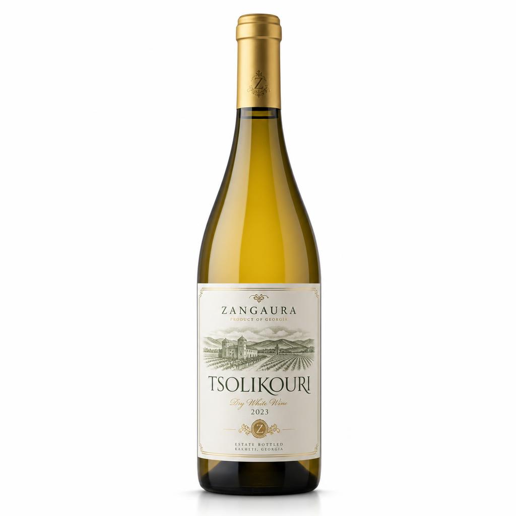 ZANGAURA Tsolikouri wine bottle