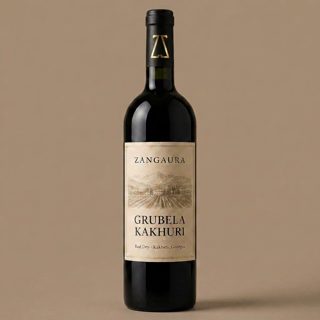 ZANGAURA Grubela Kakhuri wine bottle