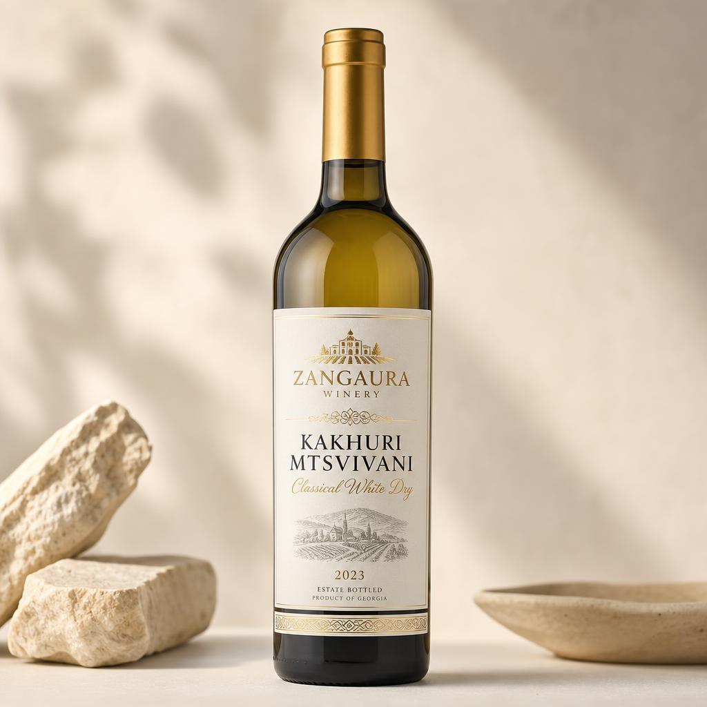 ZANGAURA Kakhuri Mtsvivani wine bottle
