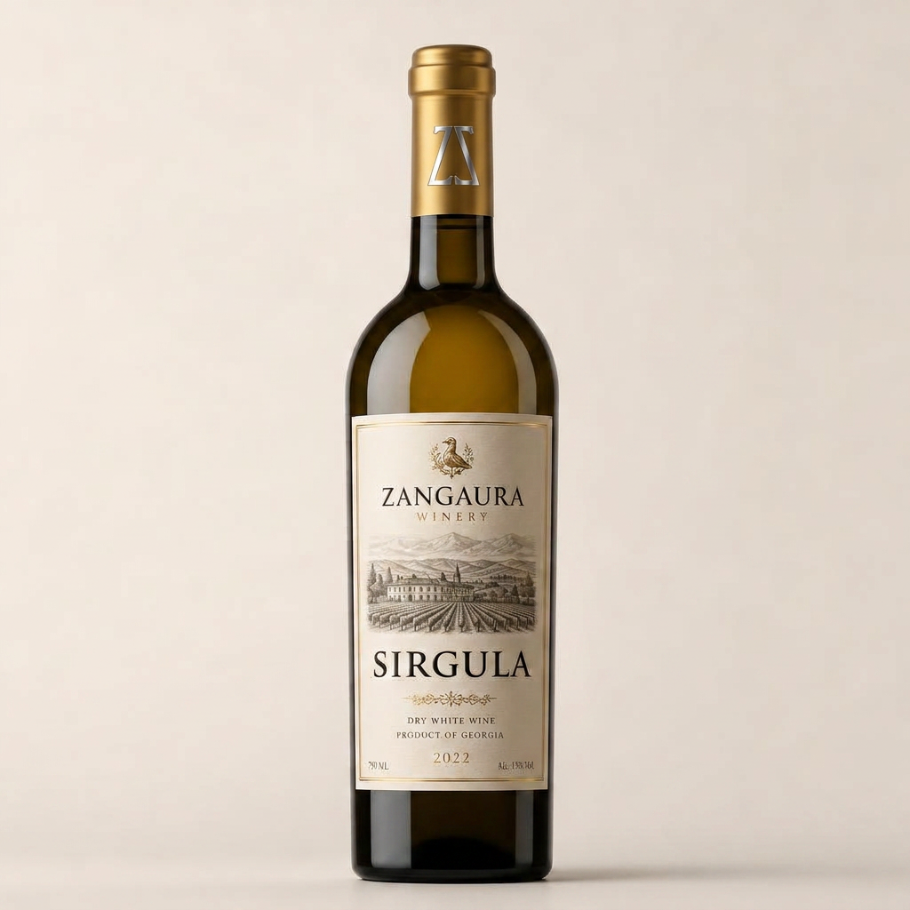 ZANGAURA Sirgula wine bottle