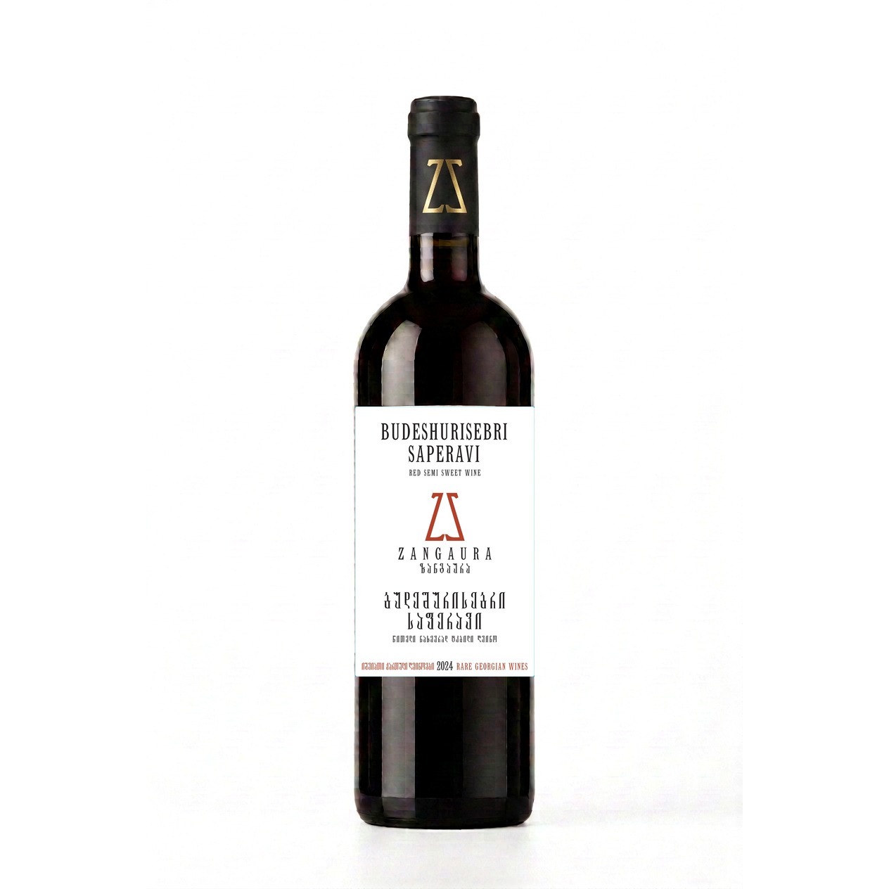 ZANGAURA Budeshurisebri Saperavi wine bottle