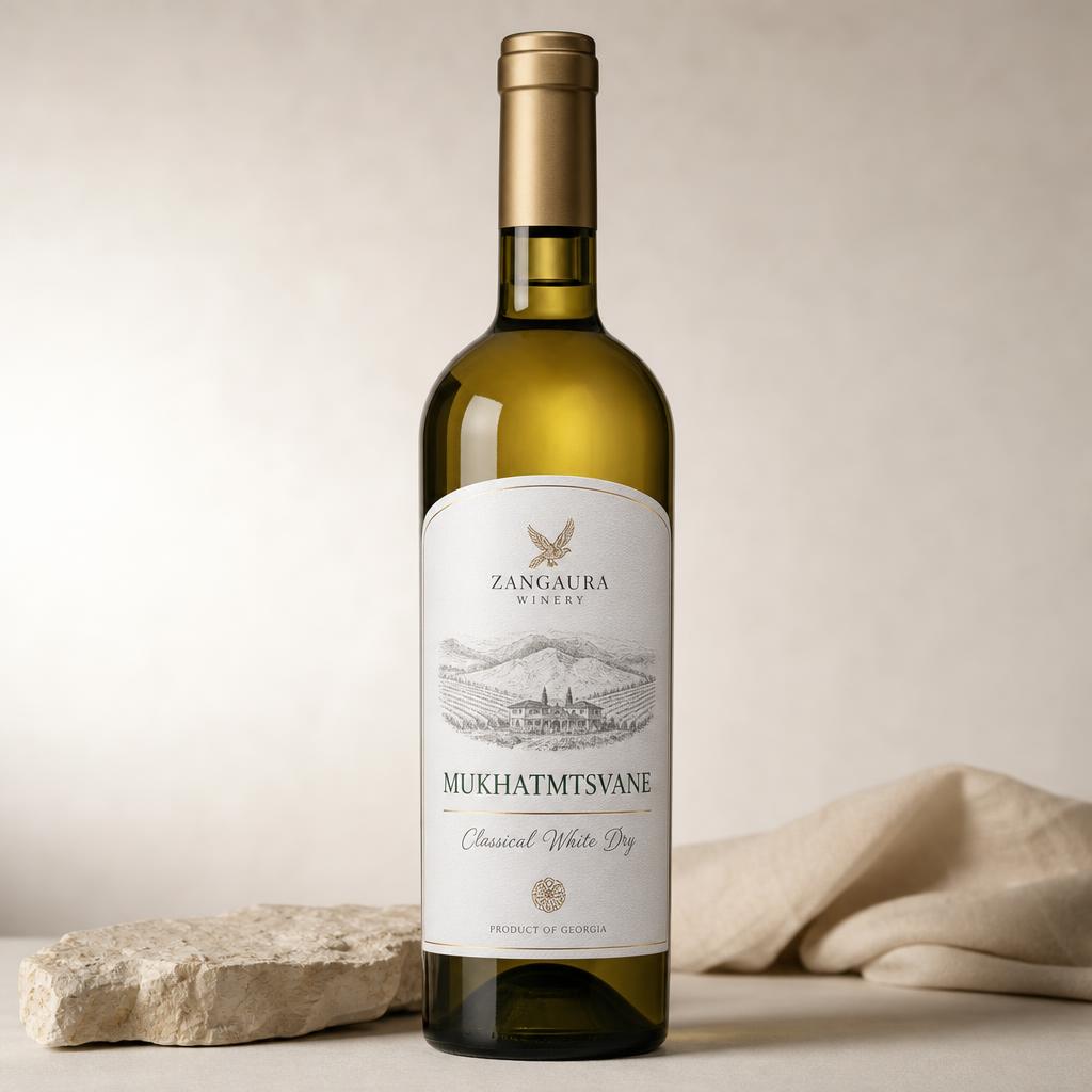 ZANGAURA Mukhatmtsvane wine bottle