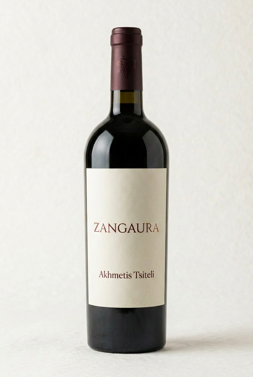 ZANGAURA Akhmetis Tsiteli wine bottle