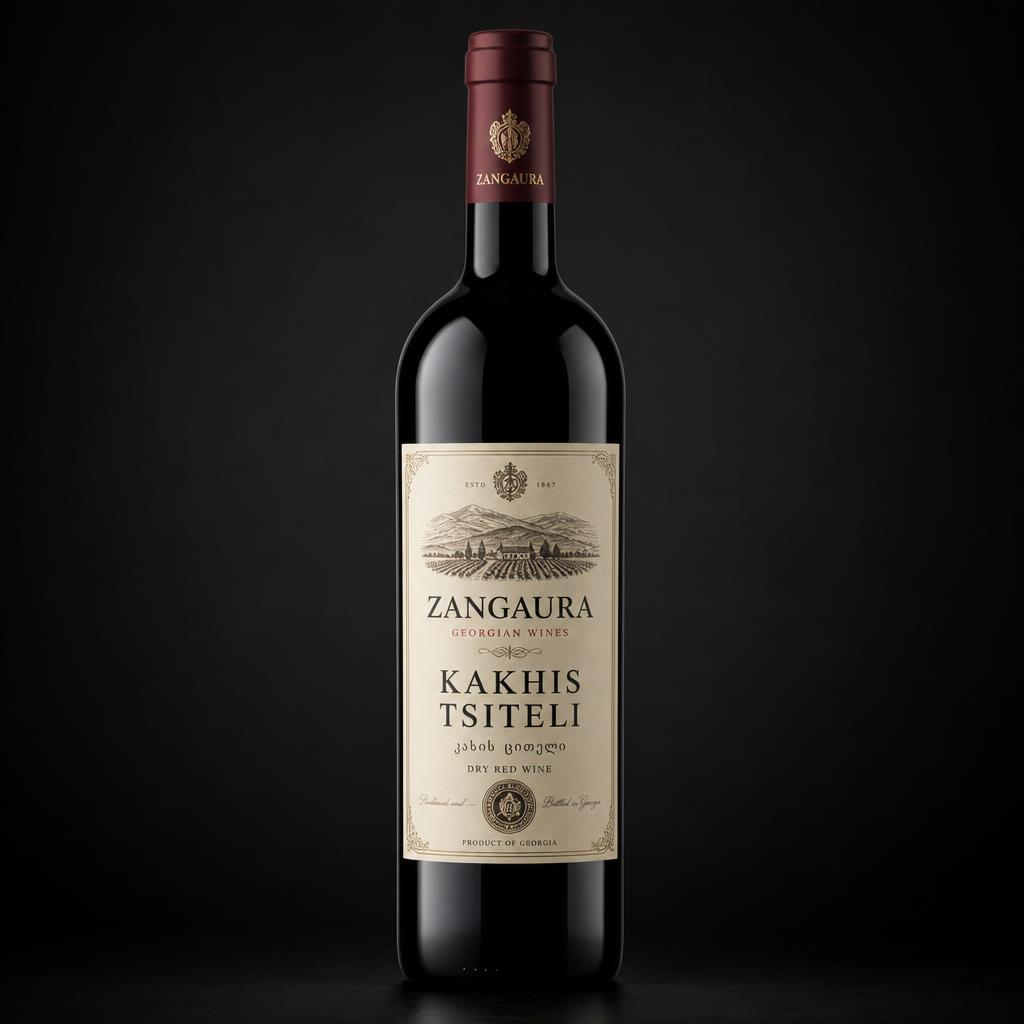 ZANGAURA Kakhis Tsiteli wine bottle