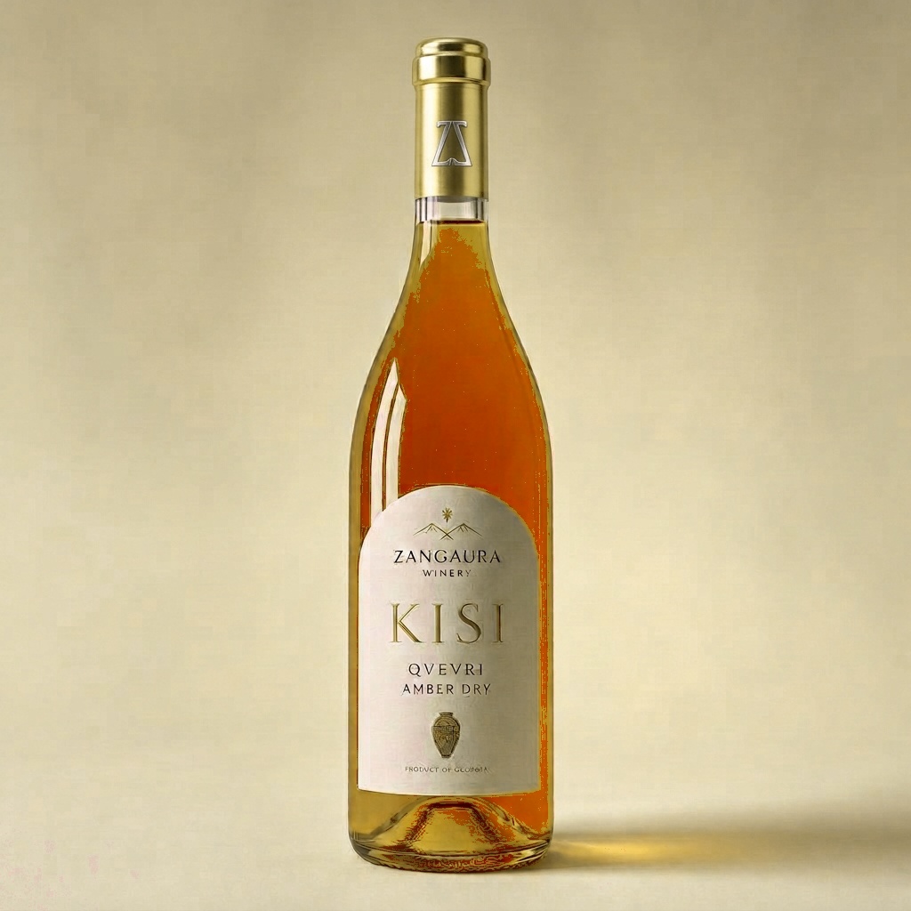 ZANGAURA Kisi Amber Dry wine bottle