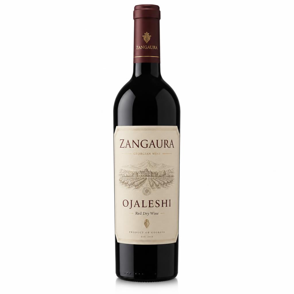 ZANGAURA Ojaleshi wine bottle