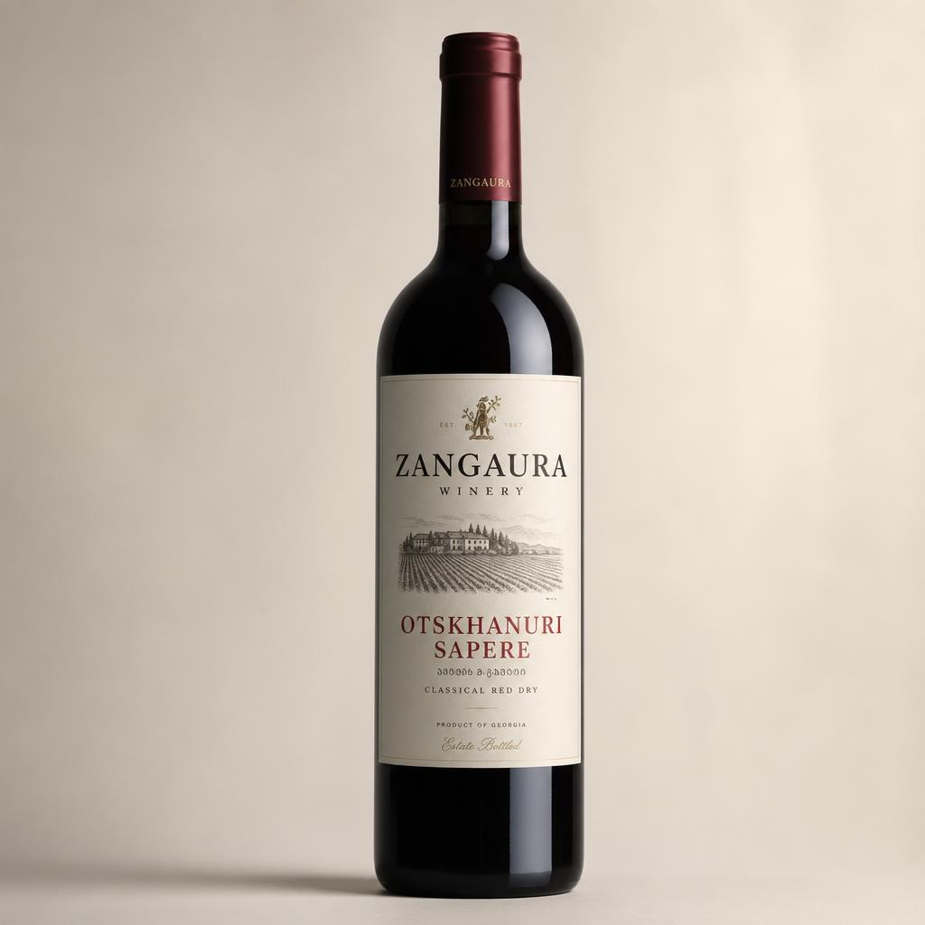 ZANGAURA Otskhanuri Sapere wine bottle