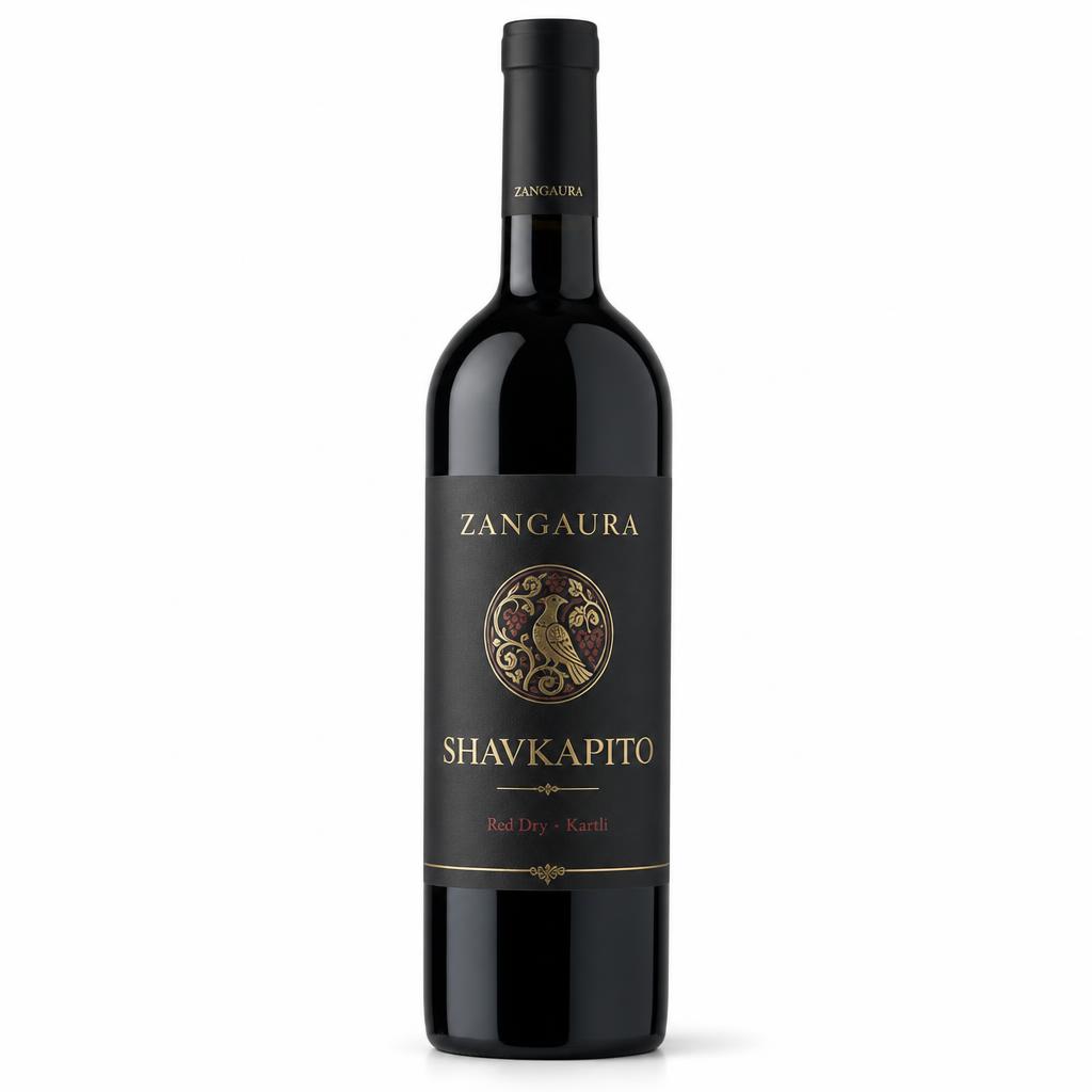 ZANGAURA Shavkapito wine bottle