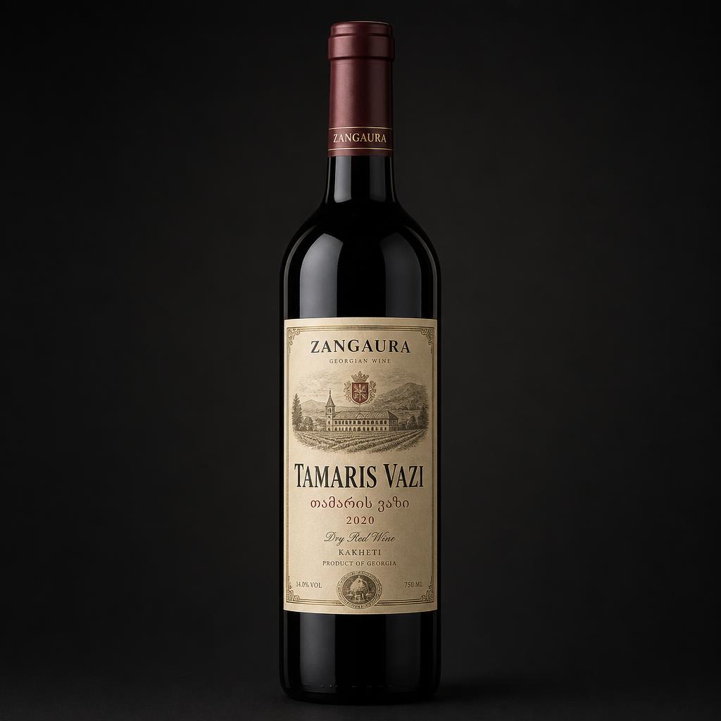 ZANGAURA Tamaris Vazi wine bottle