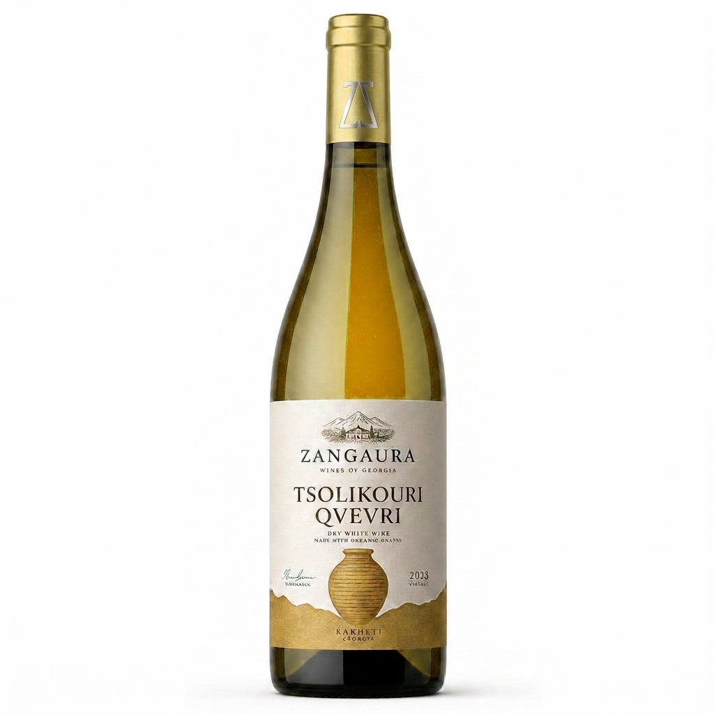 ZANGAURA Tsitska-Tsolikouri Amber Dry wine bottle