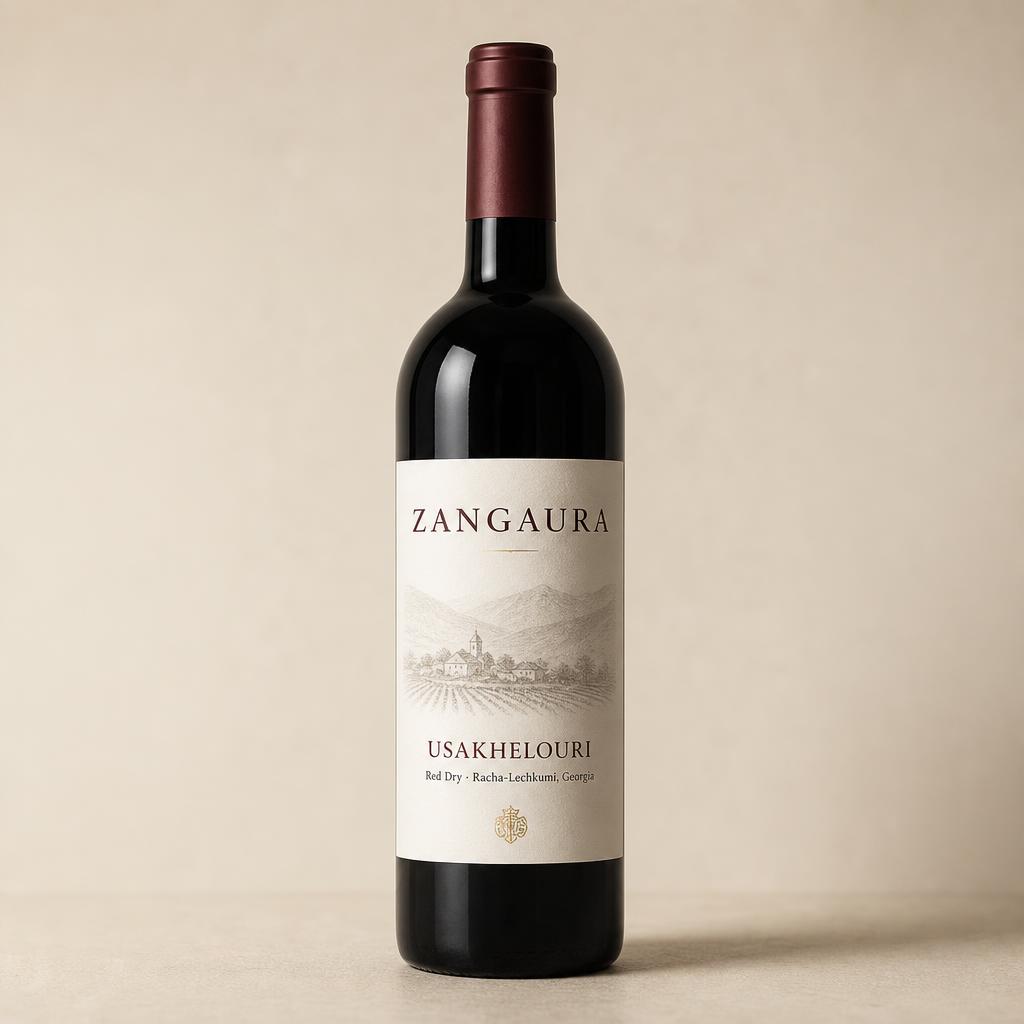 ZANGAURA Usakhelouri wine bottle